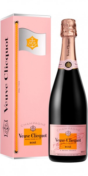 Champagner Veuve Clicquot Brut Rose &quot;FLAG&quot;, 0,75-l-Fl