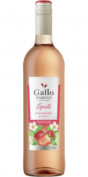 Sparpaket: 6 Flaschen Gallo Family Vineyards, Spritz Strawberry &amp; Mint, Kalifornien